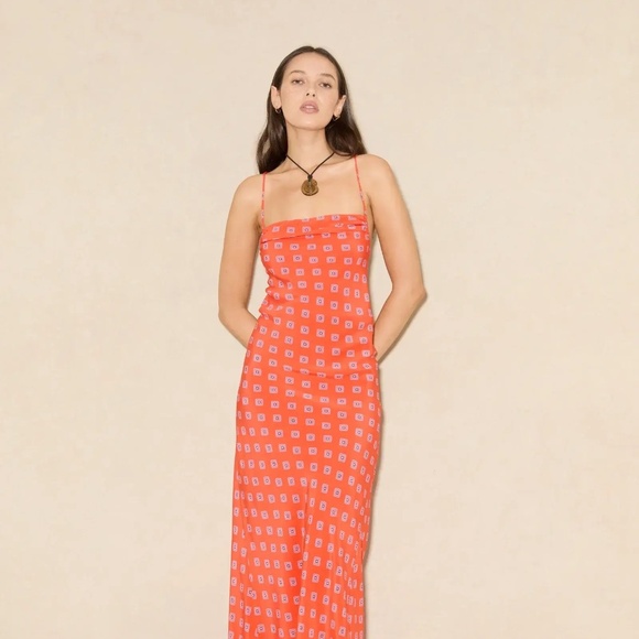 BOTEH | RANI SILK BIAS MAXI SLIP DRESS MULTICOLOR (Multiple Sizes) - Picture 2 of 4